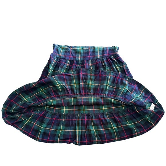 The Children’s Place Girls Matching Family Plaid Flannel Tiered Dress - Green - Picture 8 of 12